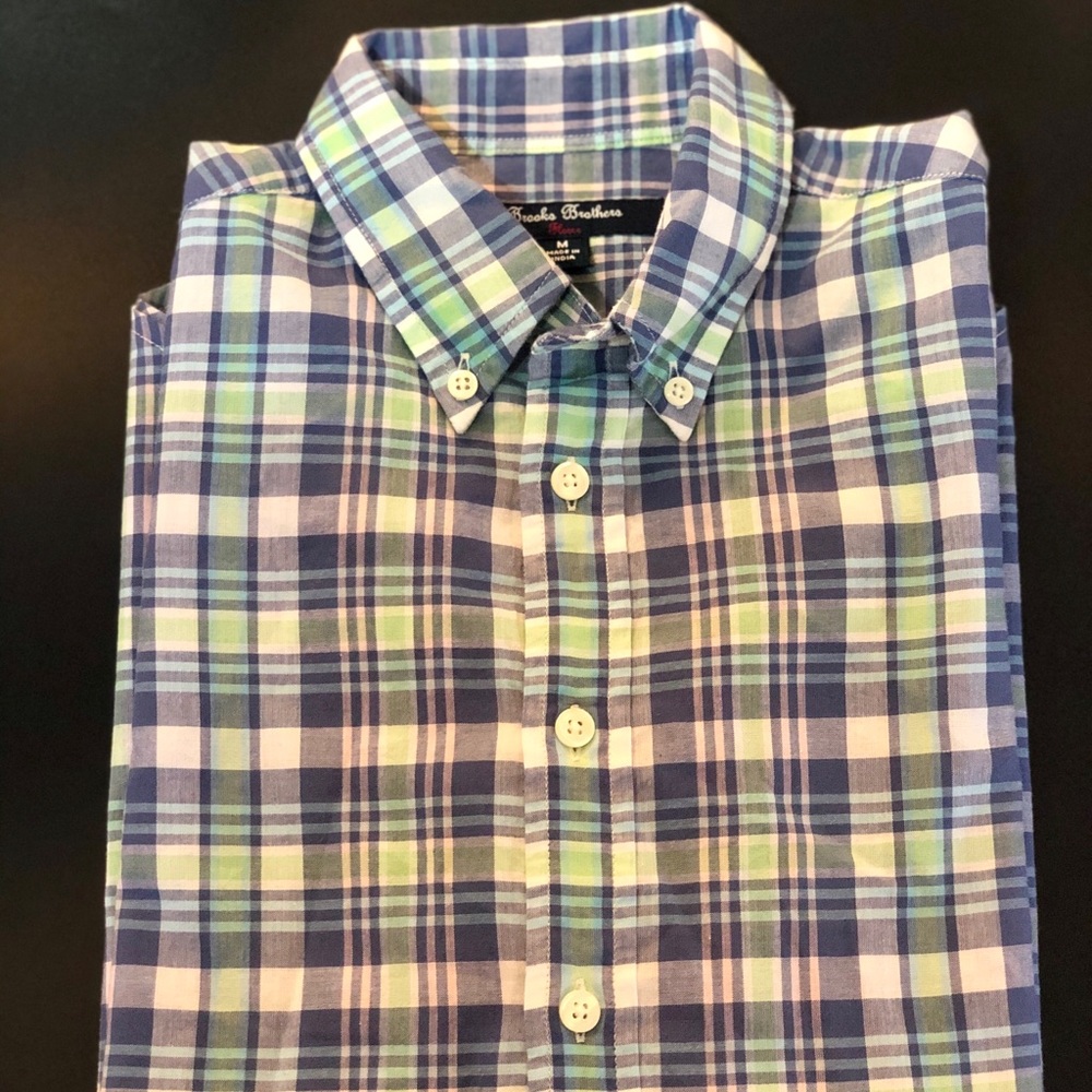 Boy Brooks Brothers SizeM Plaid Button Up